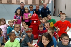 Pluggie with the Monroe Fire Department (3)